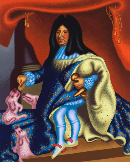 Louis XIV Feeds His Pets
